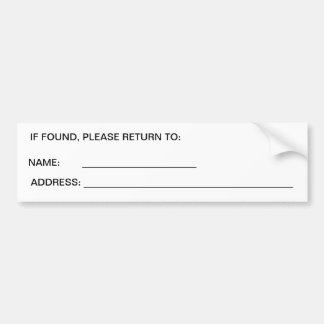 私の車はどこにありますか。 バンパーステッカー