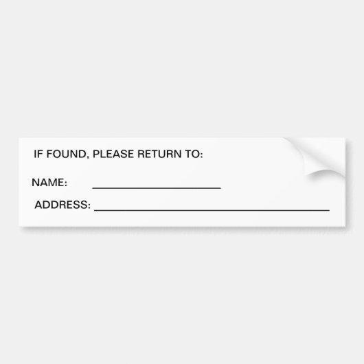 私の車はどこにありますか。 バンパーステッカー (正面)