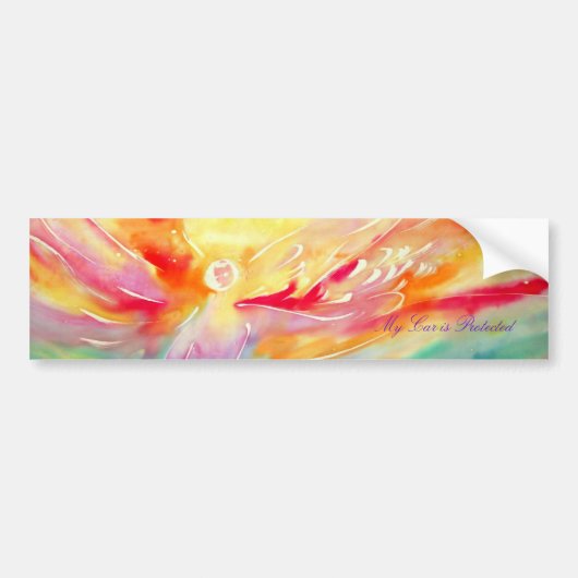 私の車は保護 バンパーステッカー (正面)