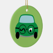 私の車は頭が切れるです セラミックオーナメント (右)