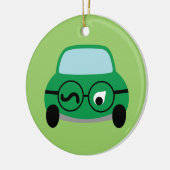 私の車は頭が切れるです セラミックオーナメント (左)