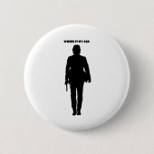 私の車は? 缶バッジ (正面)