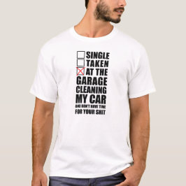 私の車をきれいにするガレージ Tシャツ