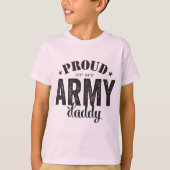 私の軍隊のお父さんの誇りを持った Tシャツ (正面)