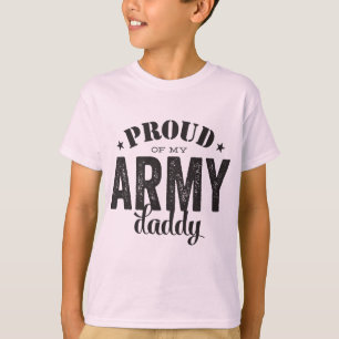 私の軍隊のお父さんの誇りを持った Tシャツ
