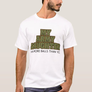 私の軍隊の娘 Tシャツ