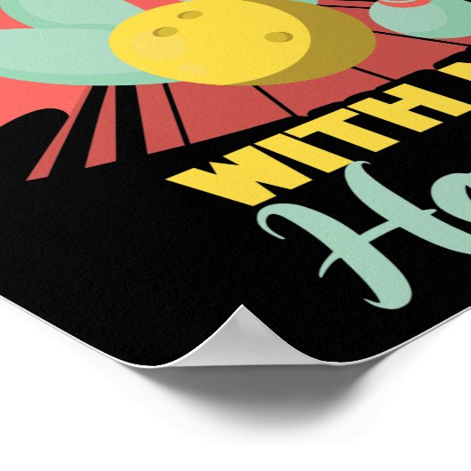 私の転がボーリングスキットルズボウリングをする人、 クリケットの投手と ポスター (角)