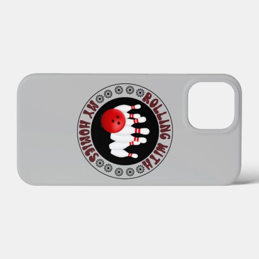 私の転がボーリングボウリングをする人、 クリケットの投手のためのホームギフトと Case-Mate iPhoneケース (裏面 (横))