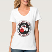 私の転がボーリングボウリングをする人、 クリケットの投手のためのホームギフトと Tシャツ (正面)