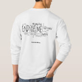 私の軽打のpredd "押し"の端Tシャツ Tシャツ (裏面)