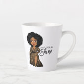 私の輝きストップはできない – Ebonyラテマグ カフェラテマグ (右)