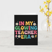 私の輝く教師時代のユーモアたっぷりの教育グッズ カード (黄色い花)