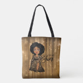 私の輝ストップき（黒檀）トートバッグできない トートバッグ (裏面)