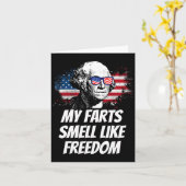 私の農場は自由のような臭い7月おもしろい4日ジョージ カード (黄色い花)