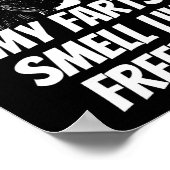 私の農場は自由のような臭い7月おもしろい4日ジョージ ポスター (角)