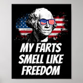 私の農場は自由のような臭い7月おもしろい4日ジョージ ポスター (正面)