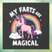 私の農場は魔法のユニコーンおもしろい虹だ ウィンドウサイン (シート3)