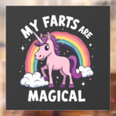 私の農場は魔法のユニコーンおもしろい虹だ ウィンドウサイン (シート2)