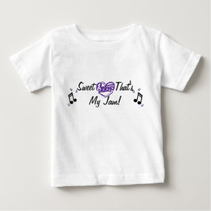 私の込み合い音楽ベビーの一つである恋人 ベビーTシャツ