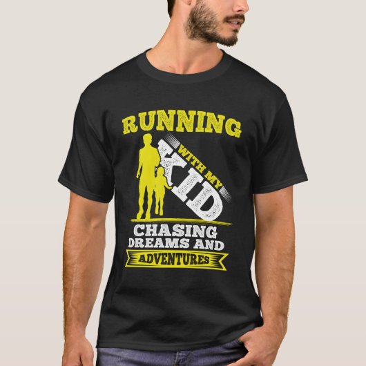 私の追走いかける夢と冒険マラと一緒に Tシャツ (正面)