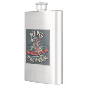 私の退職した仕事はカヤックをパディングしている フラスク (左)