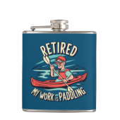 私の退職した仕事はカヤックをパディングしている フラスク (正面)