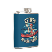 私の退職した仕事はカヤックをパディングしている フラスク (右)