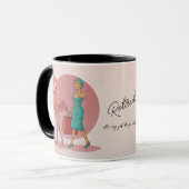 私の退職した仕事はショッピングピンクフラミンゴ マグカップ (正面左)