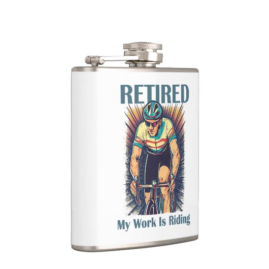 私の退職した仕事はバイクに乗ることだ フラスク (右)