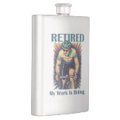 私の退職した仕事はバイクに乗ることだ フラスク (右)