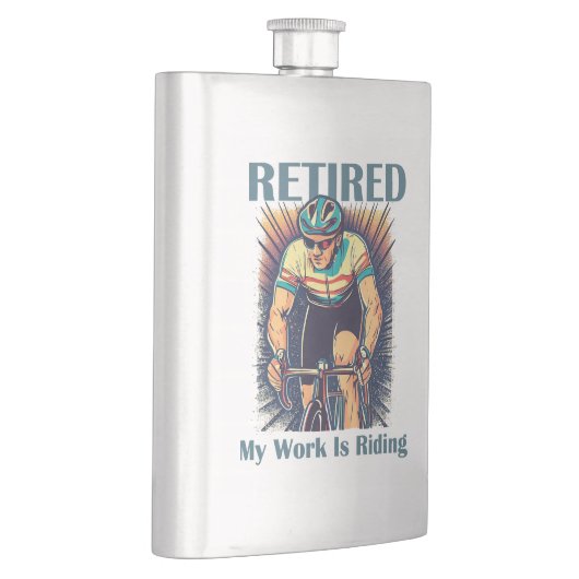 私の退職した仕事はバイクに乗ることだ フラスク (右)