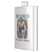 私の退職した仕事はバイクに乗ることだ フラスク (左)