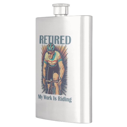 私の退職した仕事はバイクに乗ることだ フラスク (左)