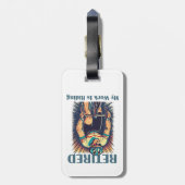 私の退職した仕事はバイクに乗ることだ ラゲッジタグ (裏面縦)