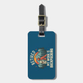 私の退職した仕事はバックパッキング ラゲッジタグ (正面縦)