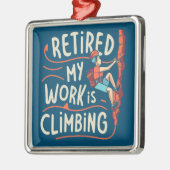 私の退職した仕事は登山のフローライン メタルオーナメント (左)