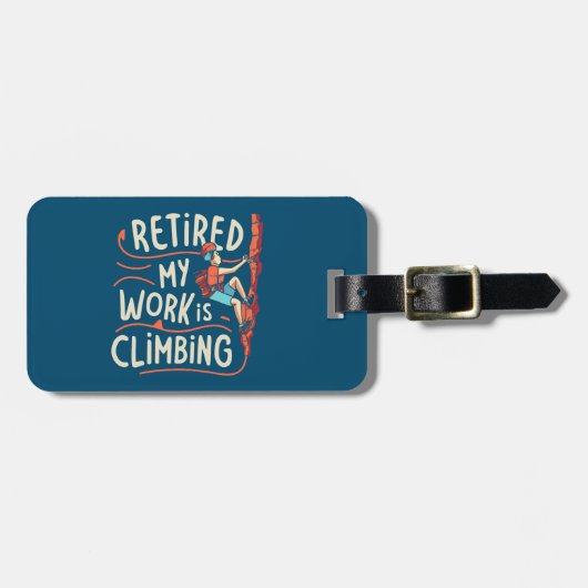 私の退職した仕事は登山のフローライン ラゲッジタグ (正面横)
