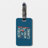 私の退職した仕事は登山のフローライン ラゲッジタグ (裏面縦)