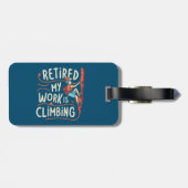 私の退職した仕事は登山のフローライン ラゲッジタグ (裏面横)