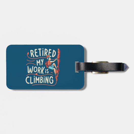 私の退職した仕事は登山のフローライン ラゲッジタグ (裏面横)
