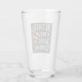 私の退職した仕事は登山 タンブラーグラス (裏面)