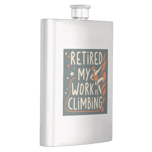 私の退職した仕事は登山 フラスク (右)