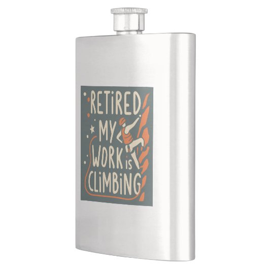 私の退職した仕事は登山 フラスク (左)