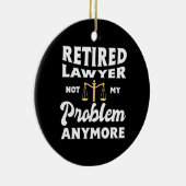 私の退職した問題ではない弁護士 セラミックオーナメント (右)
