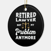 私の退職した問題ではない弁護士 セラミックオーナメント (左)
