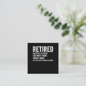 私の退職した問題ではない形容詞の定義 スクエア名刺 (スタンド正面)