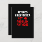 私の退職した問題ではなくなった消防士 サンキューカード (正面/裏面)