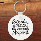 私の退職した問題はもう保険計理人ではない キーホルダー (正面)