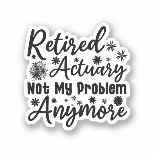 私の退職した問題はもう保険計理人ではない シール (正面)