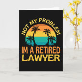 私の退職した問題はもう弁護士ではない カード (黄色い花)